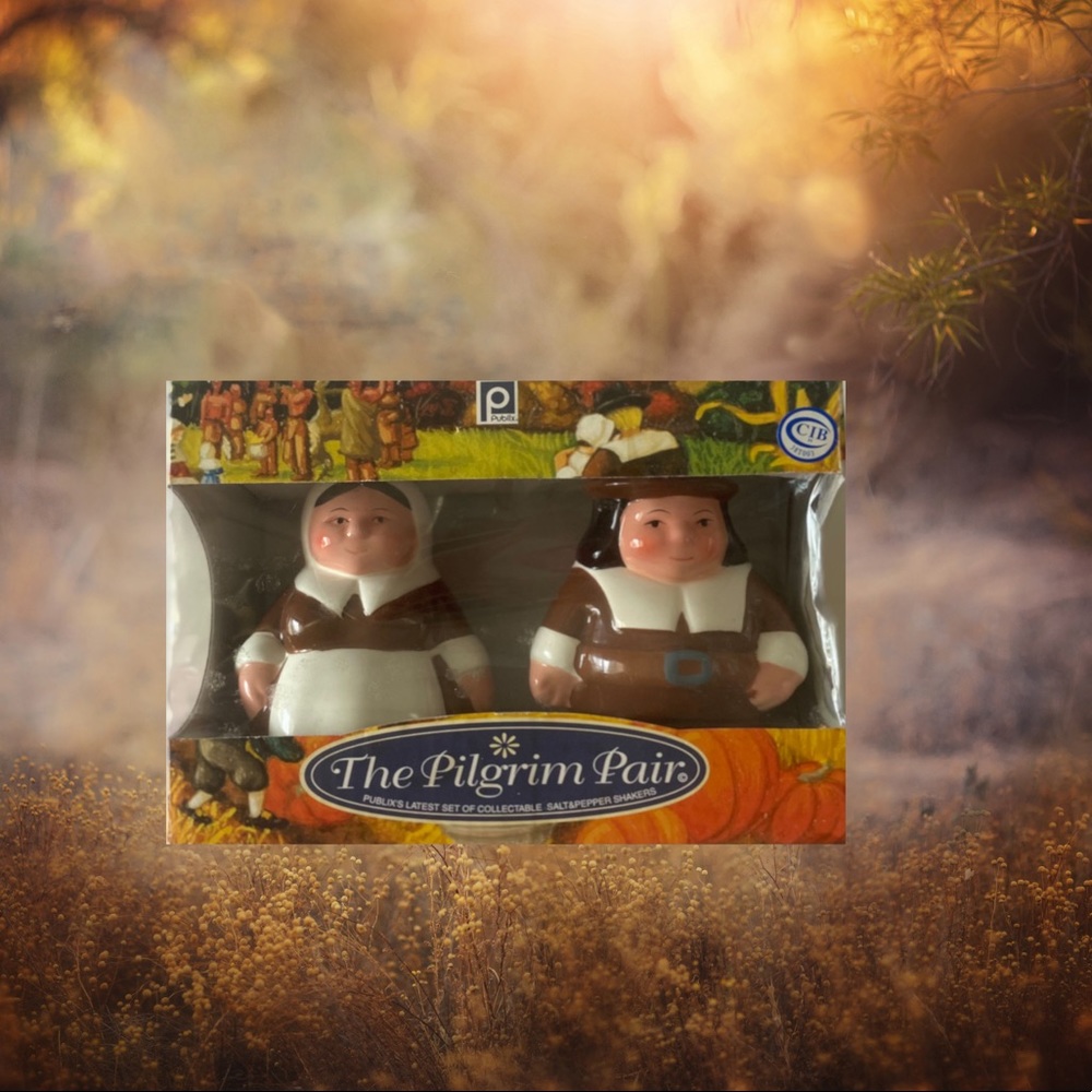 The Pilgrim Pair Thanksgiving Salt & Pepper Shaker